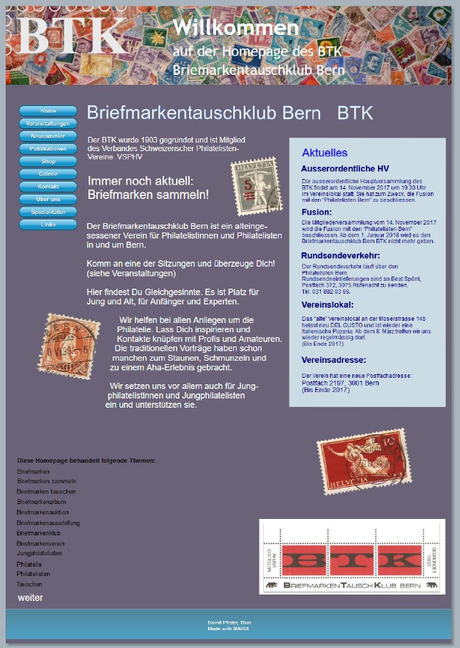 Homepage BTK